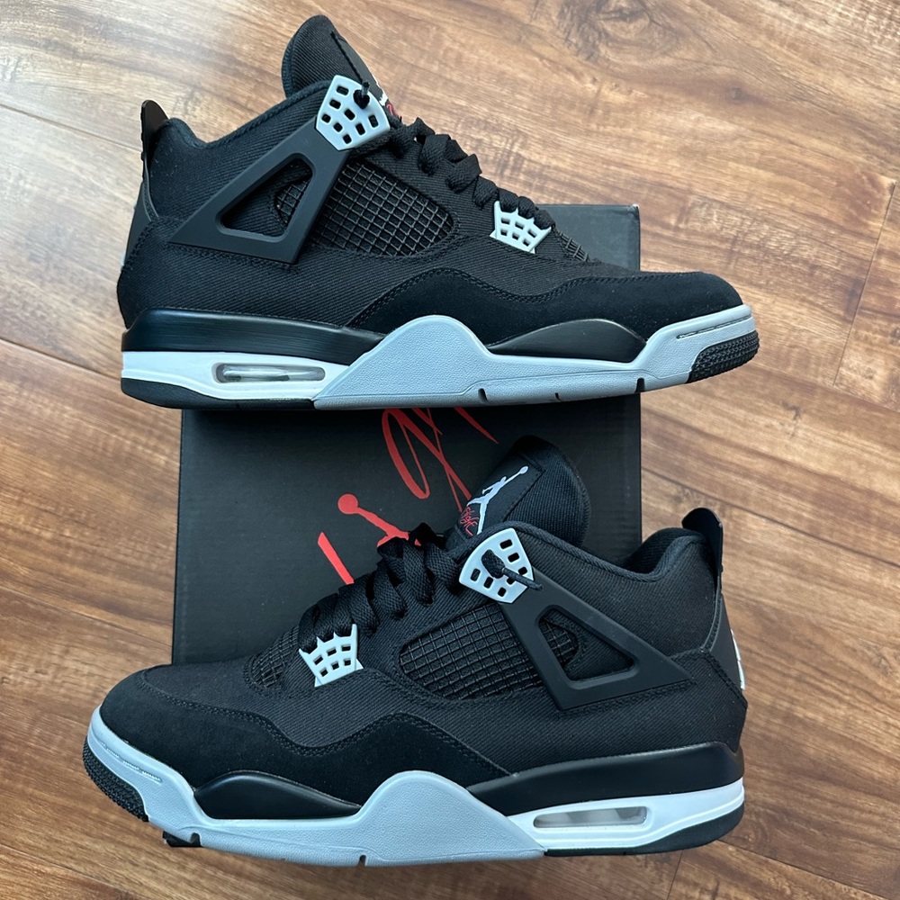 Jordan 4 Black Canvas